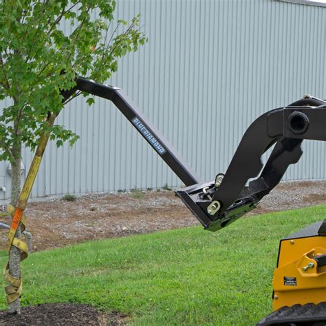 skid steer for lifting long heavy pieces of trees|skid steer trees for sale.